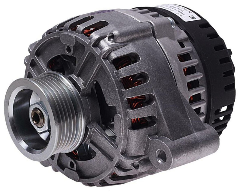 Генератор КАМАЗ с дв.740.63-400, ЕВРО-3, ЕВРО-4, 4542.3771-10, 28В, 125А, ELTRA (6-ручьевой шкив) (ан. BOSCH 0124655049, AAN5815)}